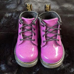 Purple Doc Martin boots
